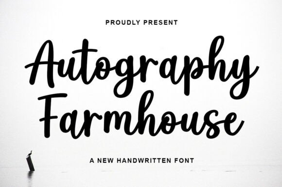 Autography Farmhouse Font for Crafters