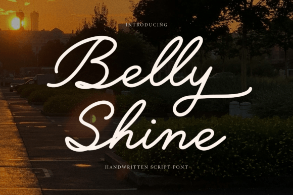 Belly Shine Script Font for Campaign Design