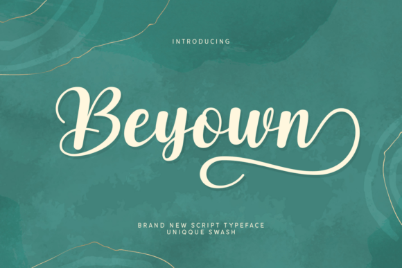 Beyown: A Sleek Script Font for Modern Branding