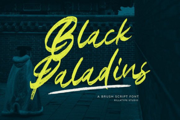 Black Paladins: The Bold Script Font for Modern Branding