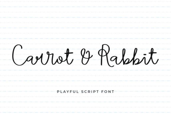 Carrot Rabbit: A Playful Script Font for Editorial Design