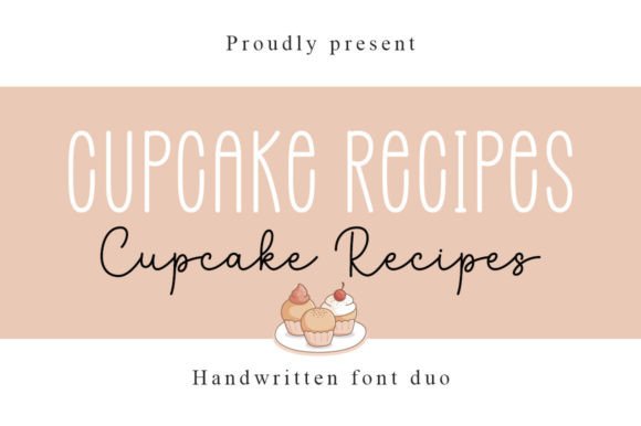 Cupcake Recipes Duo: The Script Font for Viral Content