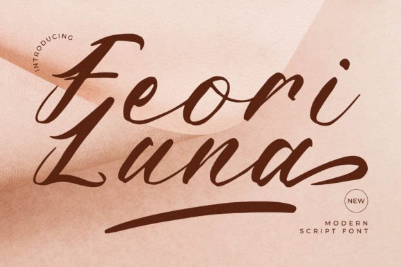 Elevate Web Design with Feori Luna Script Font