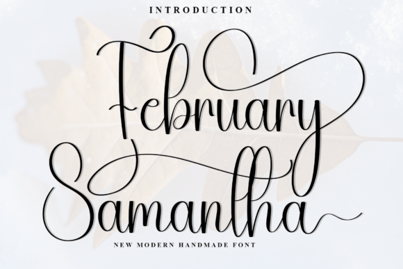 February Samantha: A Script Handwritten Font for Makers