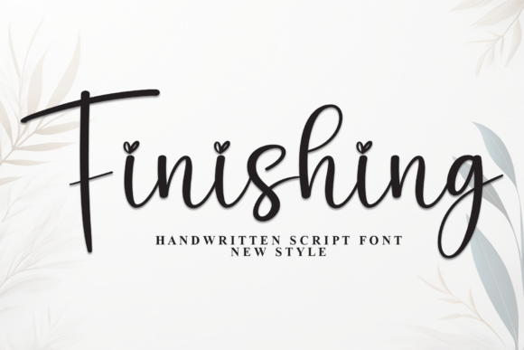 Finising Font for Charming Brand Identity