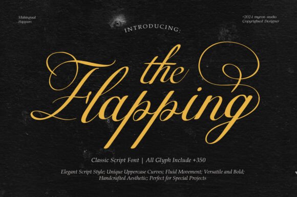 Flapping: The Vintage Script Font for Handmade Brands