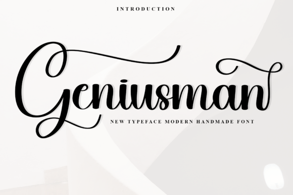 Geniusman Typeface for Elegant Branding