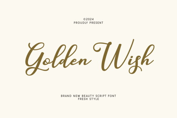 Golden Wish: The Perfect Script Font for Makers