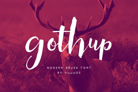 Gothup: The Script Brush Font for Polished Branding