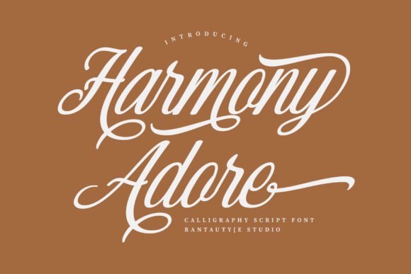 Harmony Adore: An Elegant Script Font for Editorial Design