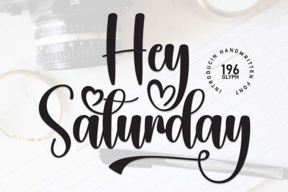Hey Saturday: The Script Font for Modern Web Design