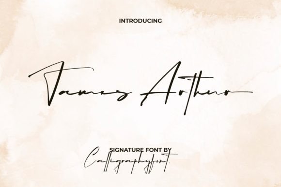 James Arthur Font: Elegant Script for Handmade Brands