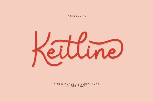 Keitline: The Monoline Script Font for Modern Brands