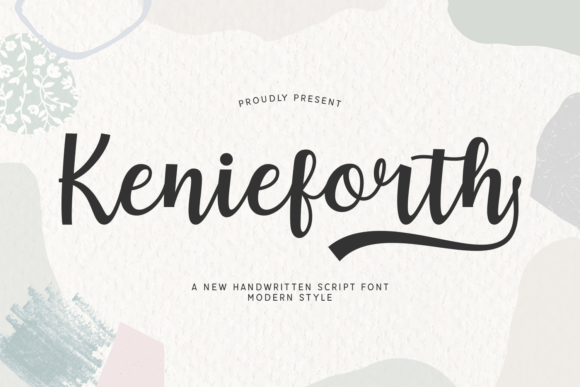 Kenieforth: A Handwritten Script Font for Makers