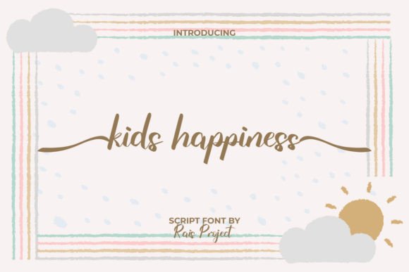 Kids Happiness Font: The Script Typeface for Scroll-Stopping Marketing