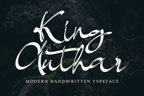 King Authar: The Modern Brush Script for Handmade Brands