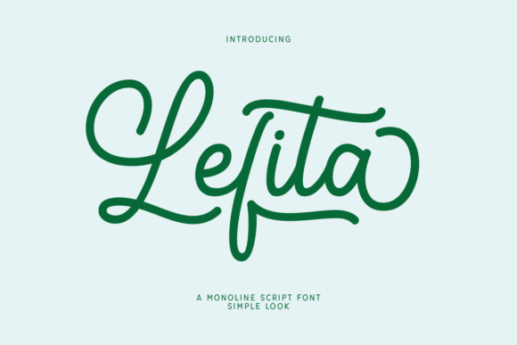 Lefita: A Modern Monoline Script for Branding