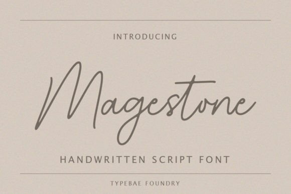 Magestone Font Review: A Delicate Script for Elegant Branding