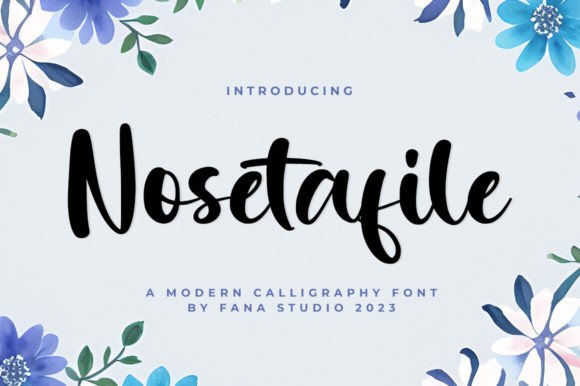 Nosetafile: A Script Handwritten Font for Bold Campaigns
