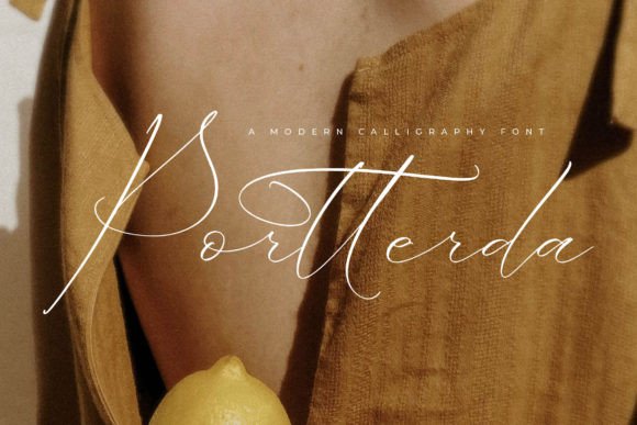 Portterda: A Modern Script Typeface for Digital Brands