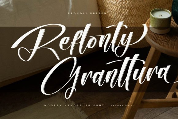 Reflonty Granttura: A Luxury Script Font for Makers
