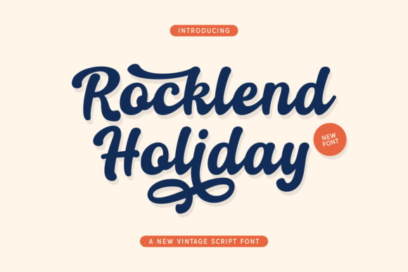 Rocklend Holiday: A Bold Script Font for Makers