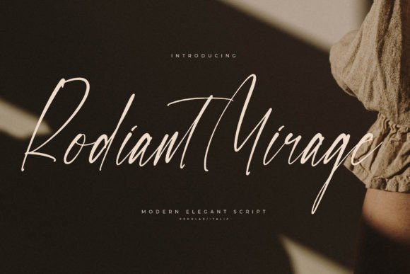 Rodiant Mirage: A Premium Script Font for Elegant Campaigns