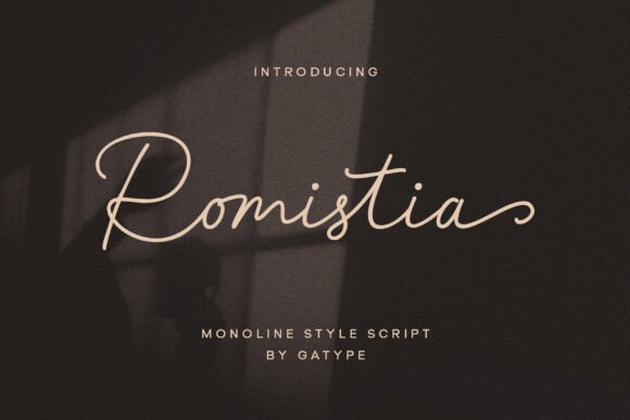 Romistia Font for Elegant Handmade Branding