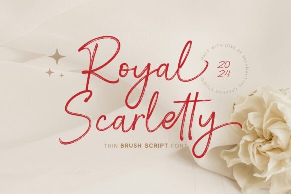 Royal Scarletty: The Elegant Script Handwritten Font for Makers