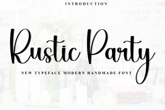 Rustic Party Script Font for Crafters