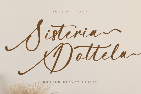 Sisteria Dottela: A Modern Script Typeface for Digital Branding