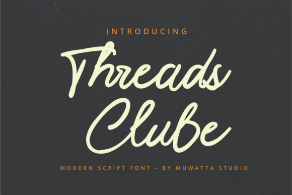 Threads Clube: A Sophisticated Script Font for Editorial Design
