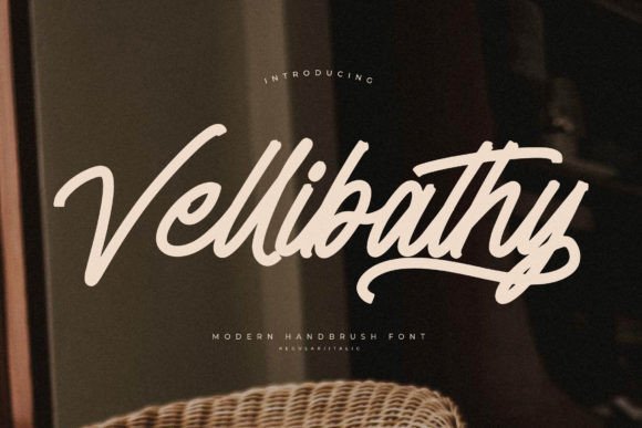 Vellibathy: A Modern Handbrush Font for Elegant Editorial Design